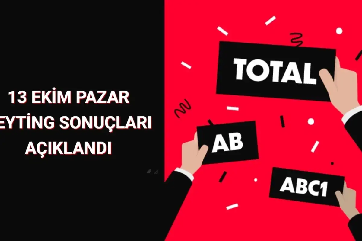 Reyting Sonuçları 13 Ekim 2024 Pazar: Dünün Reyting Birincisi Kim Oldu?
