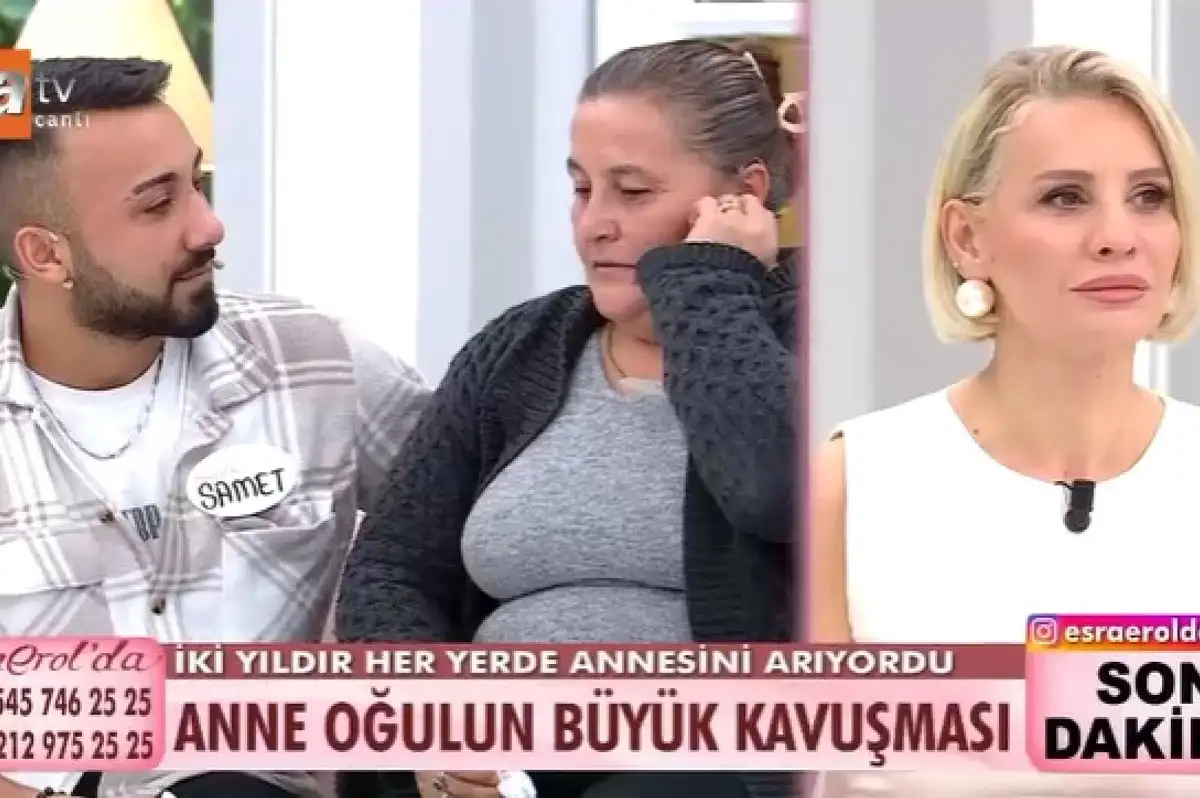 Samet Bağcı 2 Yıldır Eski Kocasından Saklanan Annesi Dilek’e Esra Erol’da Kavuştu!