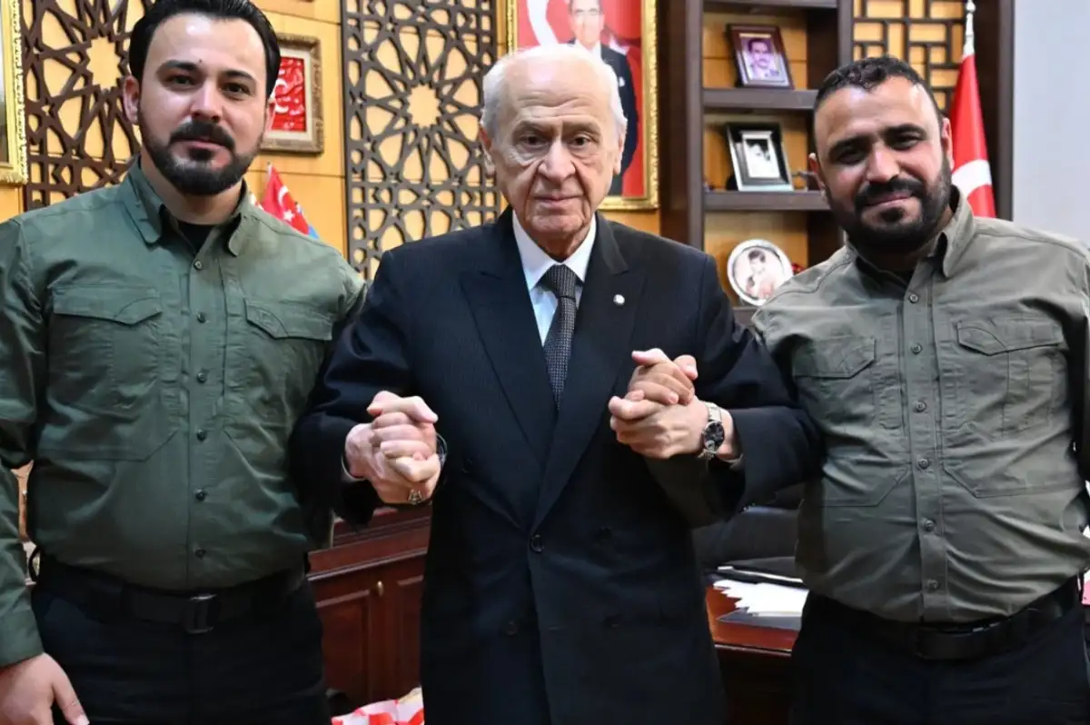 Suriye Milli Ordusu Komutanlarından Devlet Bahçeli'ye Ziyaret
