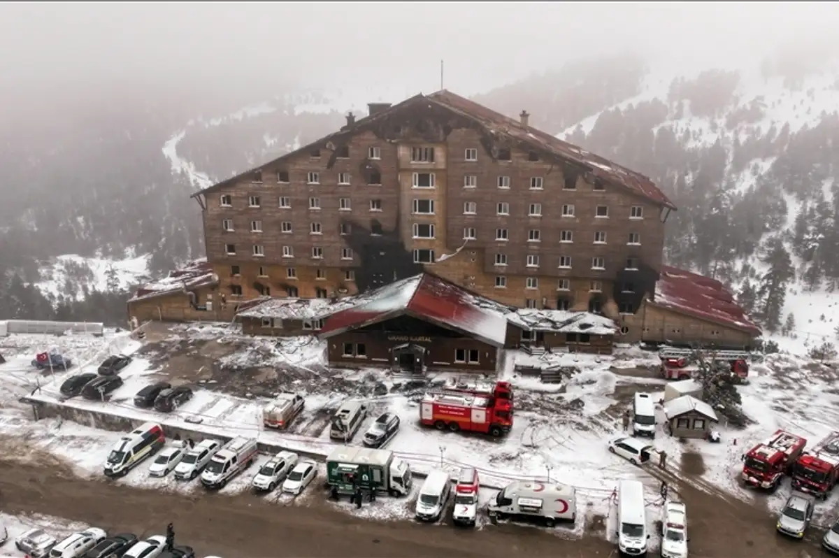 Kartalkaya'daki Otel Yangınında Denetim Firması Yetkilisi Gözaltına Alındı