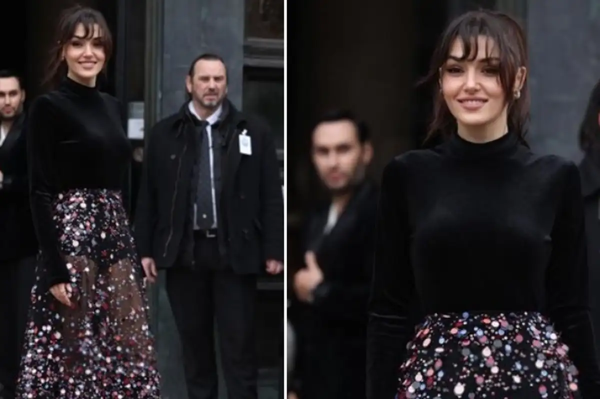 Hande Erçel Paris Moda Haftası'nda Büyüledi