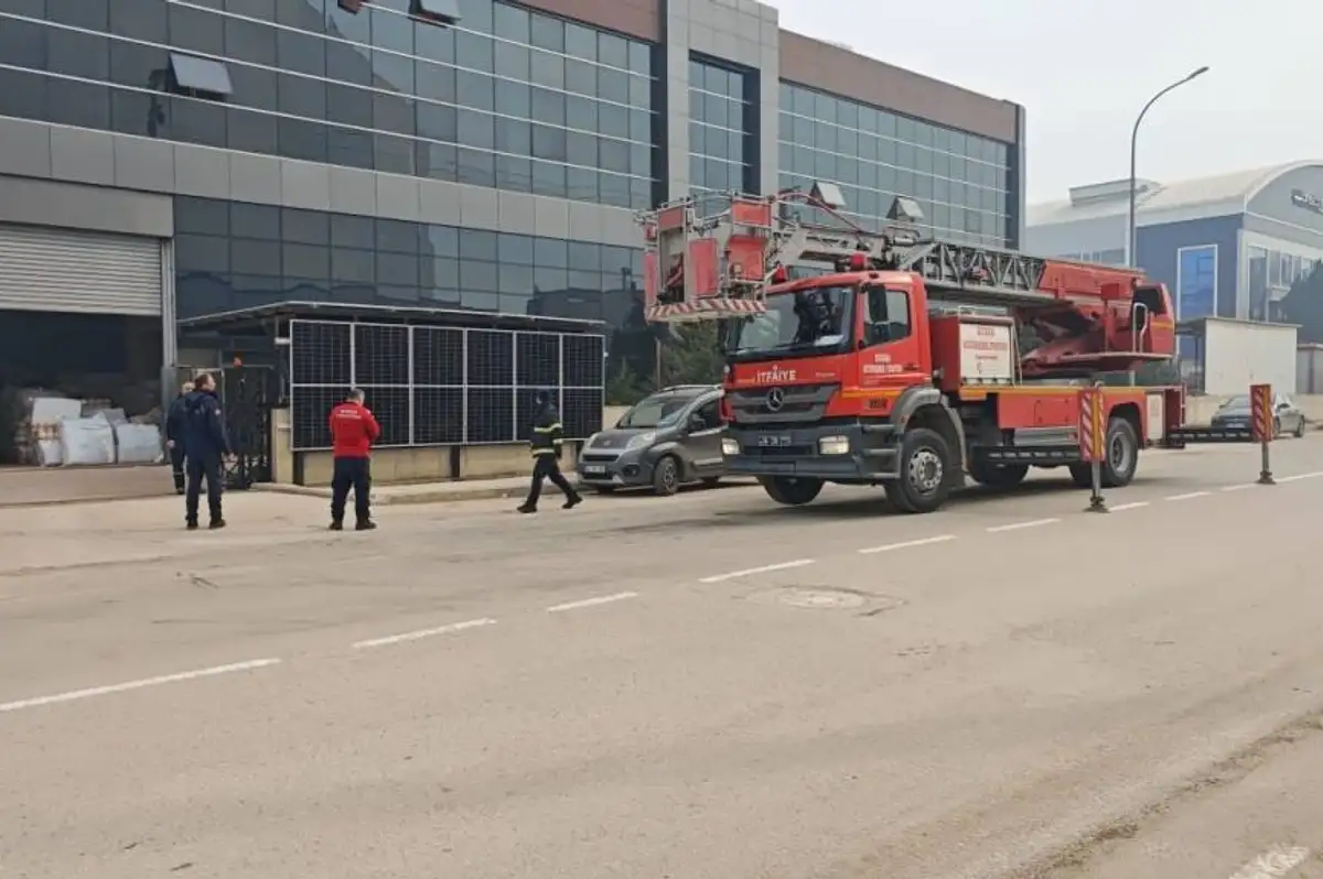 Bursa'da Tekstil Fabrikasında Yangın