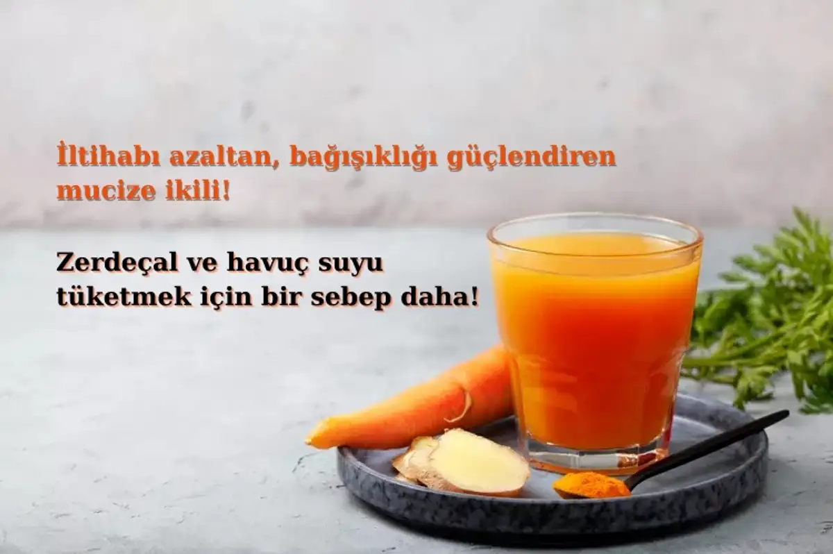 Zerdeçal ve Havuç Suyu: İltihabı Söküp Atan, Bağışıklığı Güçlendiren Mucize İkili