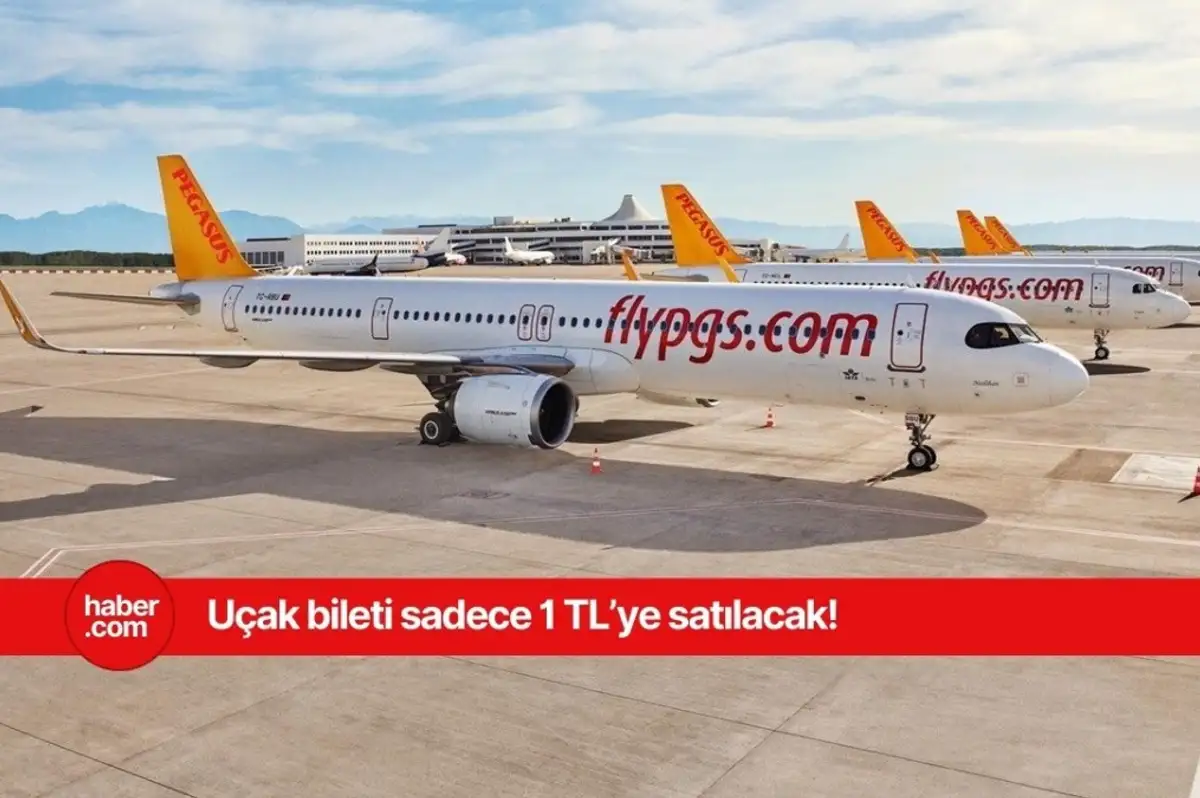 Pegasus uçak biletini sadece 1 TL'ye satacak! Dev kampanya bu tarihe kadar geçerli