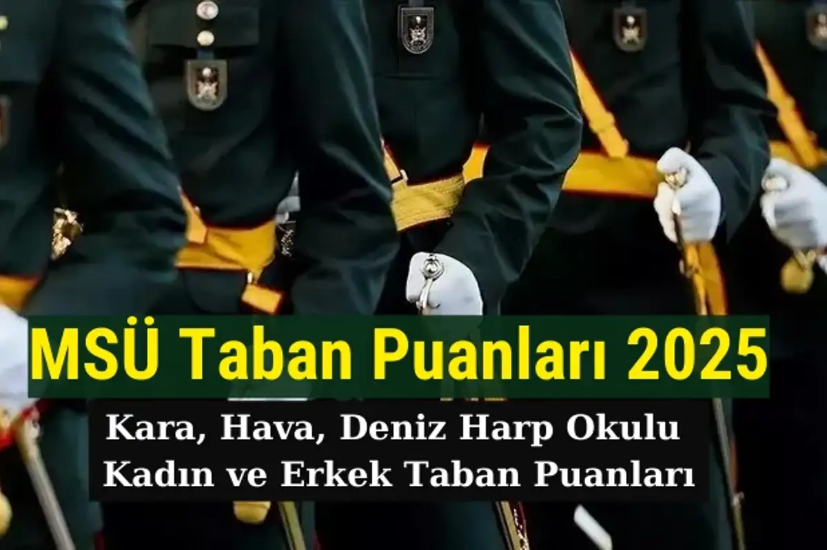 MSÜ Taban Puanları 2025: Kara, Hava, Deniz Harp Okulu Taban Puanları Kaç?