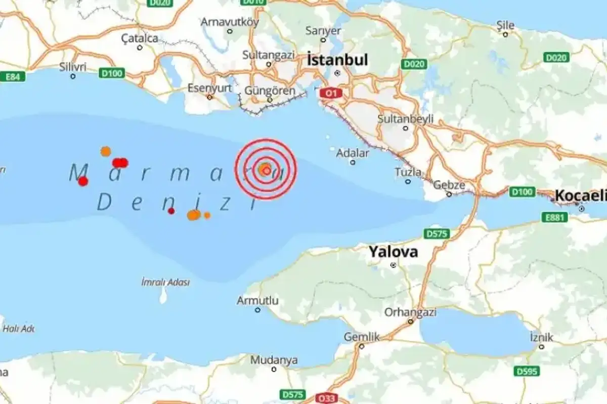 İstanbul Adalar'da 3.3 Büyüklüğünde Deprem