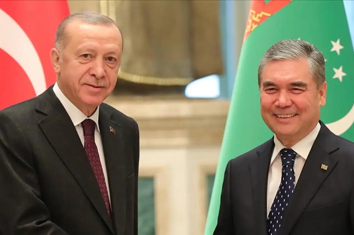 Cumhurbaşkanı Erdoğan ile Türkmenistan Milli Lideri Berdimuhammedov Görüştü