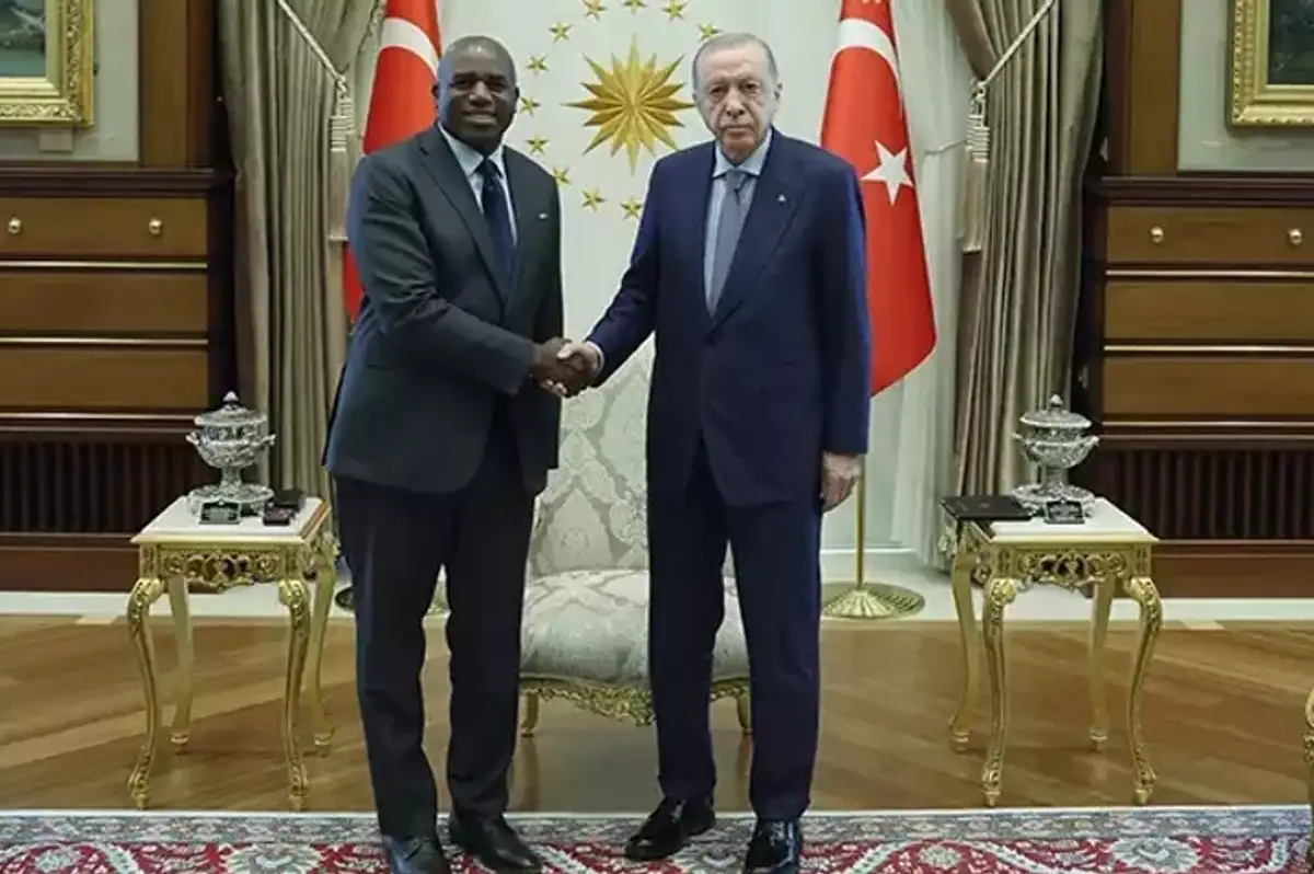 Erdoğan, İngiltere Dışişleri Bakanı Lammy'i Kabul Etti