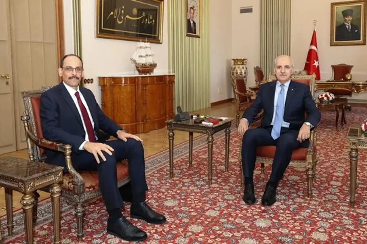 TBMM Başkanı Kurtulmuş ile MİT Başkanı Kalın'dan Terörsüz Türkiye Zirvesi