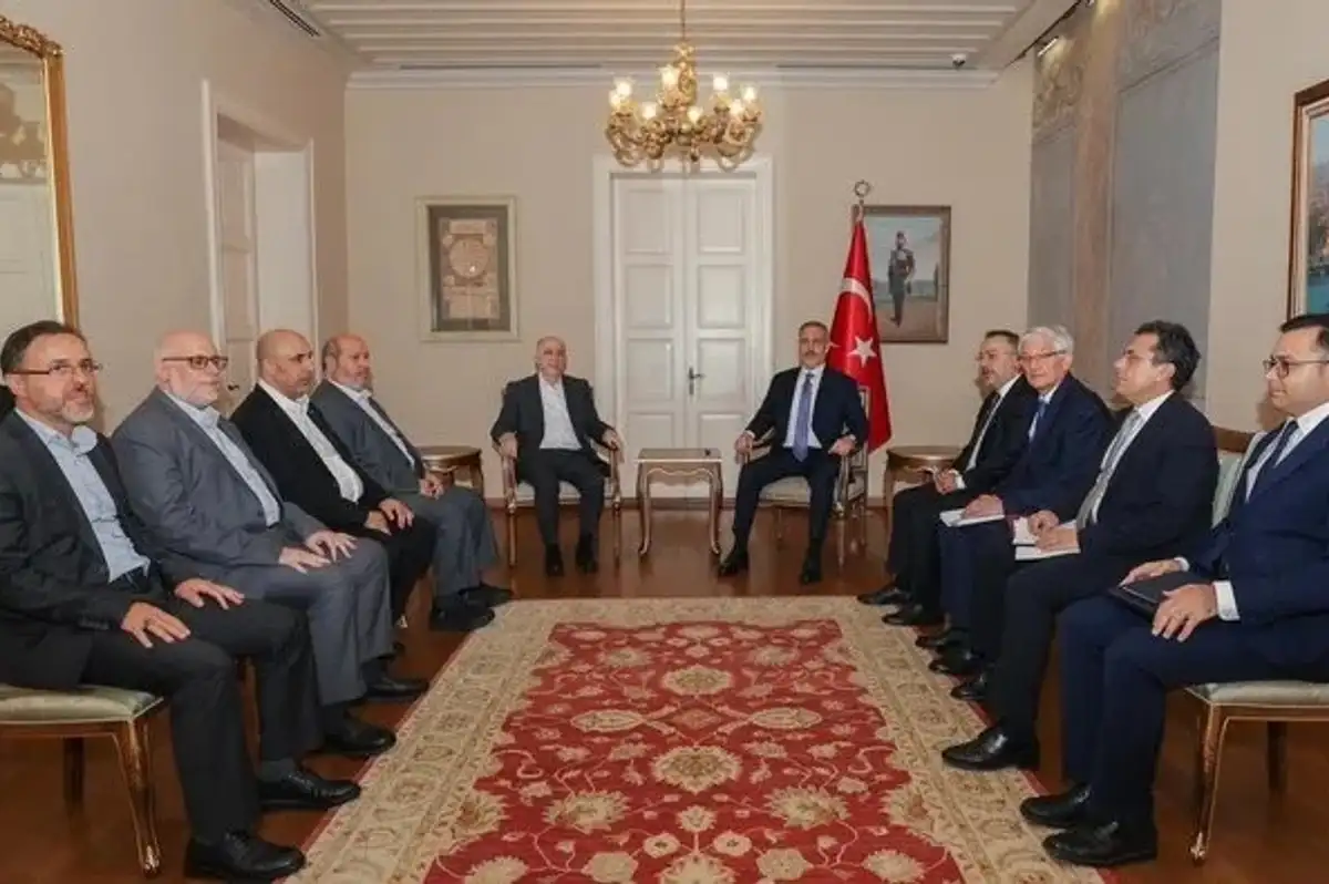Bakan Fidan Hamas Heyetiyle Görüştü