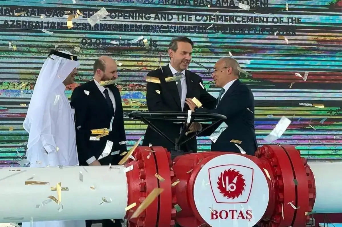 Türkiye-Suriye Doğalgaz Boru Hattı Açıldı