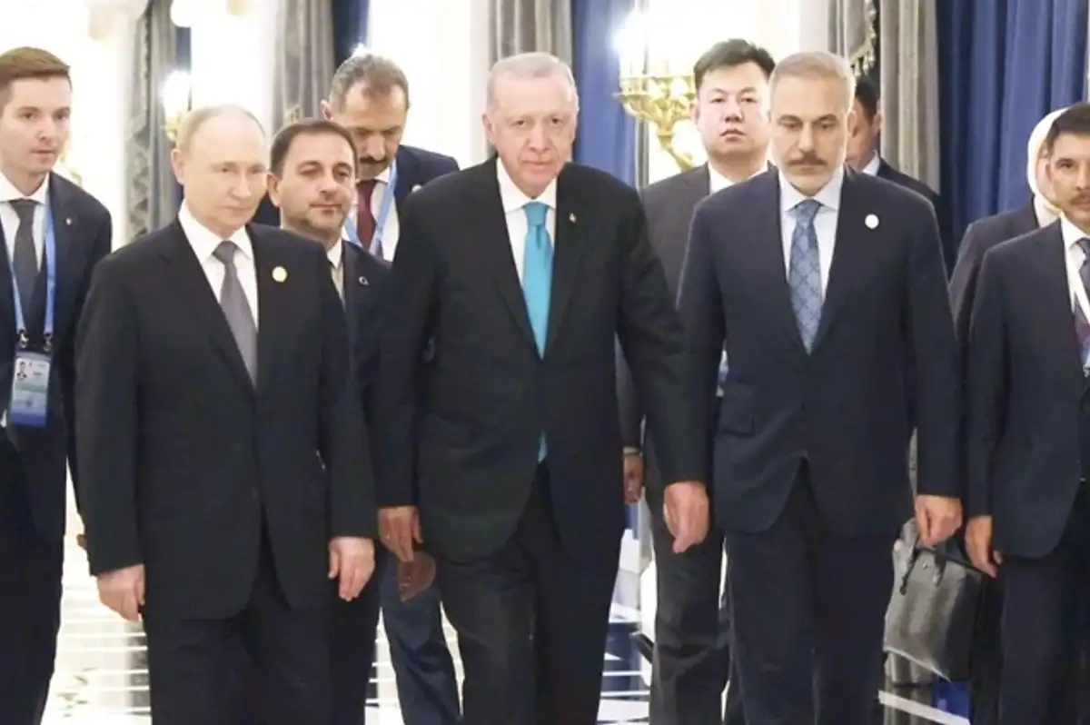 Erdoğan ve Putin Çin'de Bir Araya Geldi