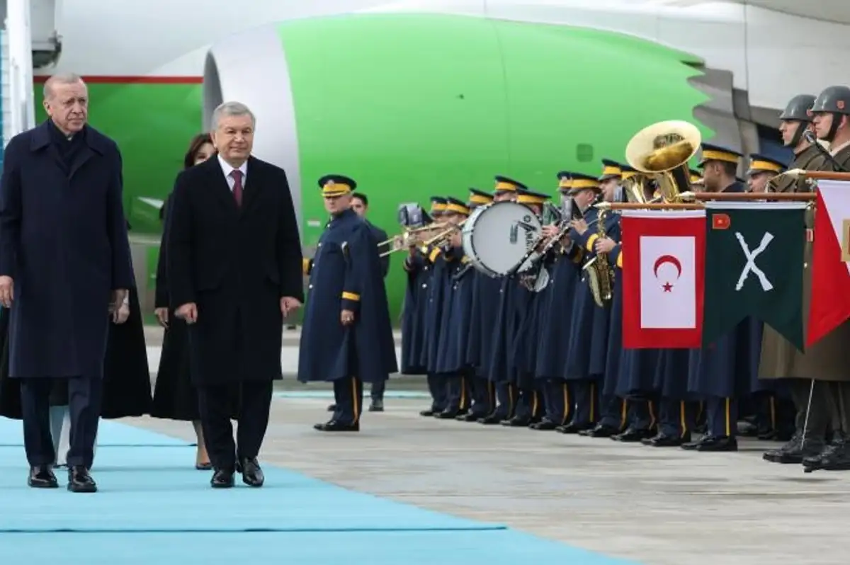 Cumhurbaşkanı Erdoğan, Özbekistan Cumhurbaşkanı Şevket Mirziyoyev'i Ağırladı