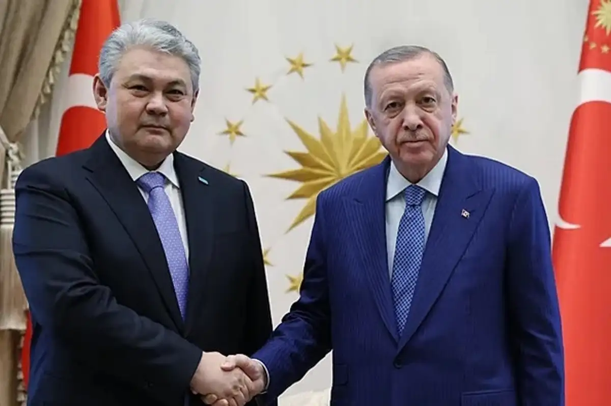 Cumhurbaşkanı Erdoğan, Kazakistan Dışişleri Bakanı Koşerbayev'i Kabul Etti