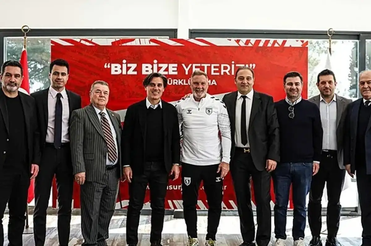 Milli Takım Teknik Direktörü Montella, Samsunspor Tesislerini Ziyaret Etti