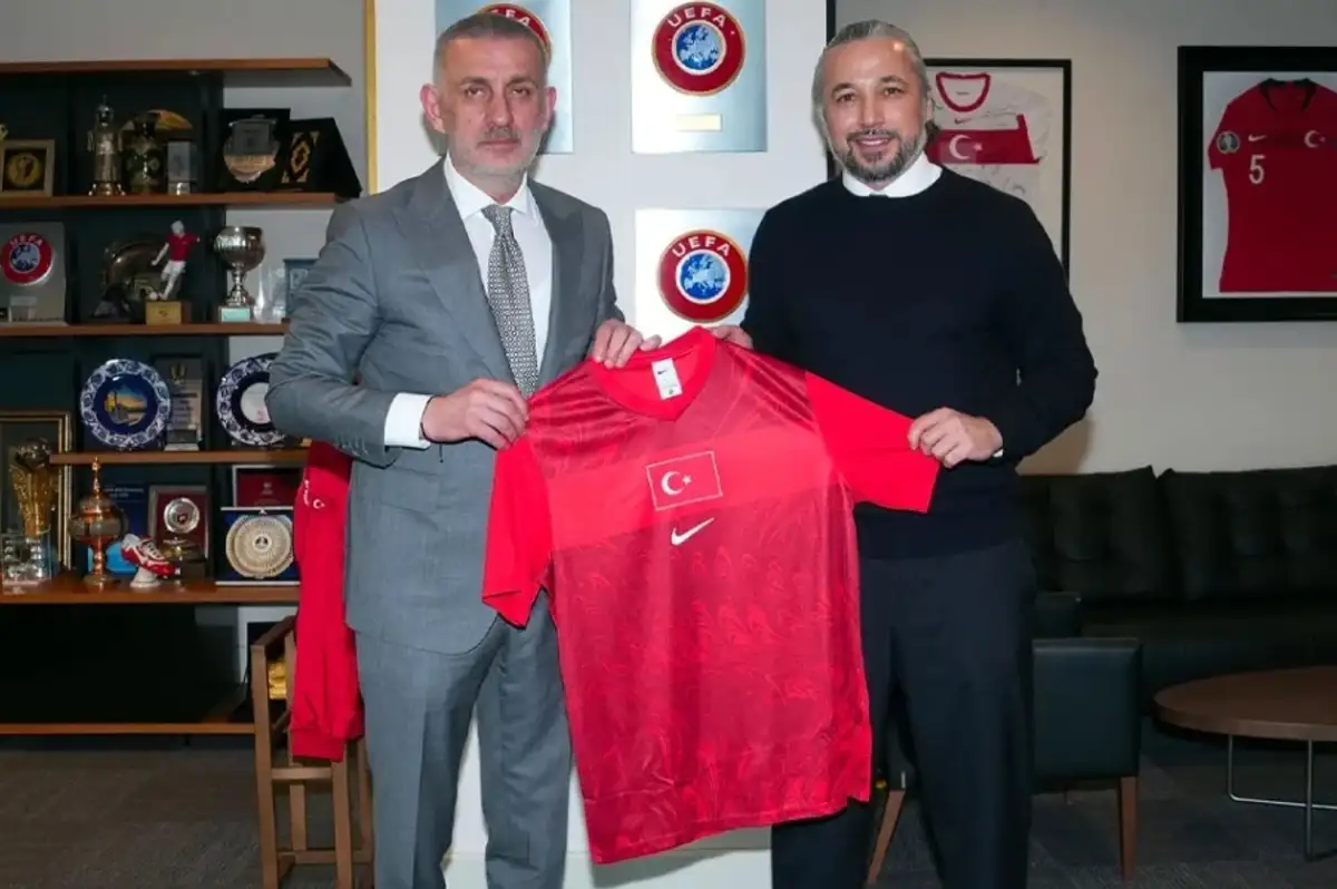 İlhan Mansız, TFF Başkanı Hacıosmanoğlu'nu Ziyaret Etti