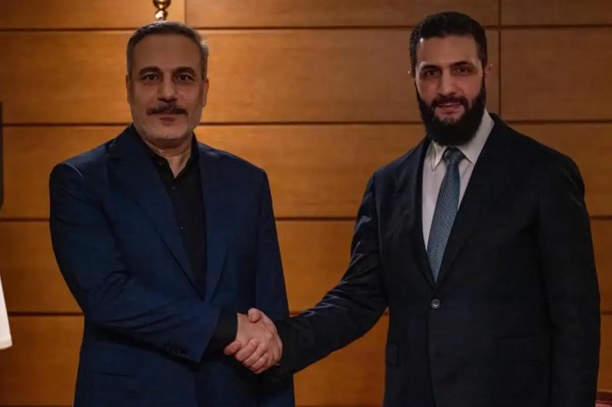 Bakan Fidan, Suriye Cumhurbaşkanı Şara ile Görüştü