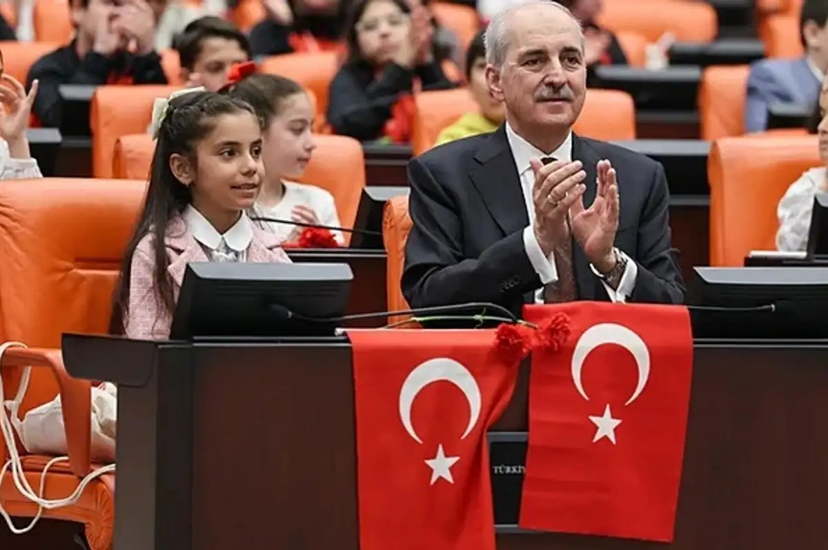 TBMM'de Dünya Çocukları Buluştu: Kurtulmuş'tan "Çocuk Katliamlarına" Sert Tepki