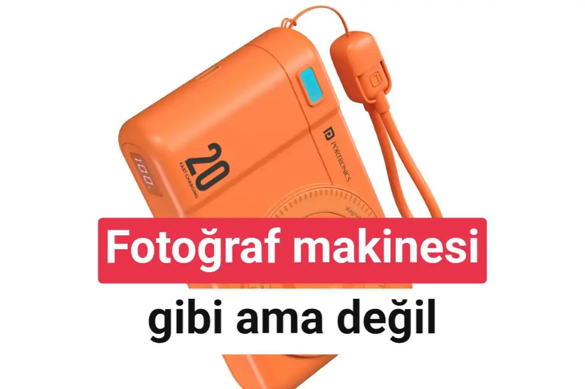 Fotoğraf makinesine benzeyen Power Shutter Air 20K powerbank