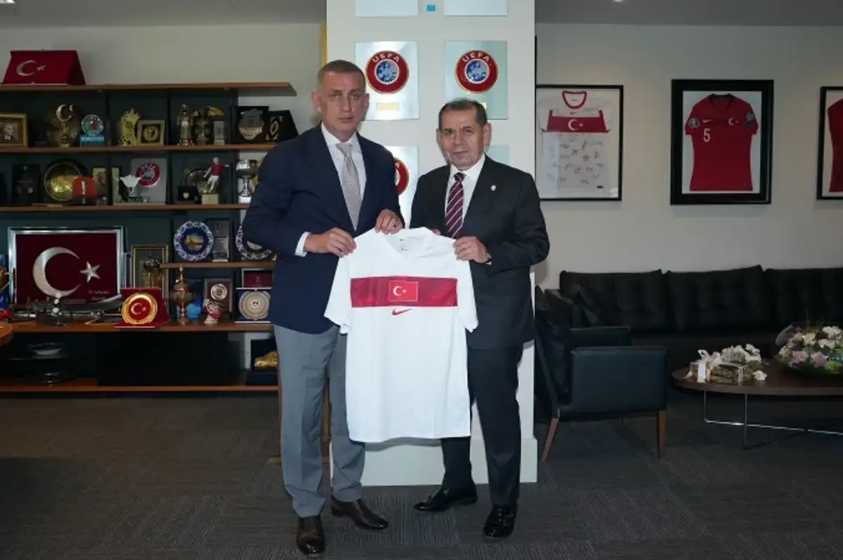 Galatasaray Başkanı Dursun Özbek’ten TFF Başkanı İbrahim Hacıosmanoğlu’na Ziyaret
