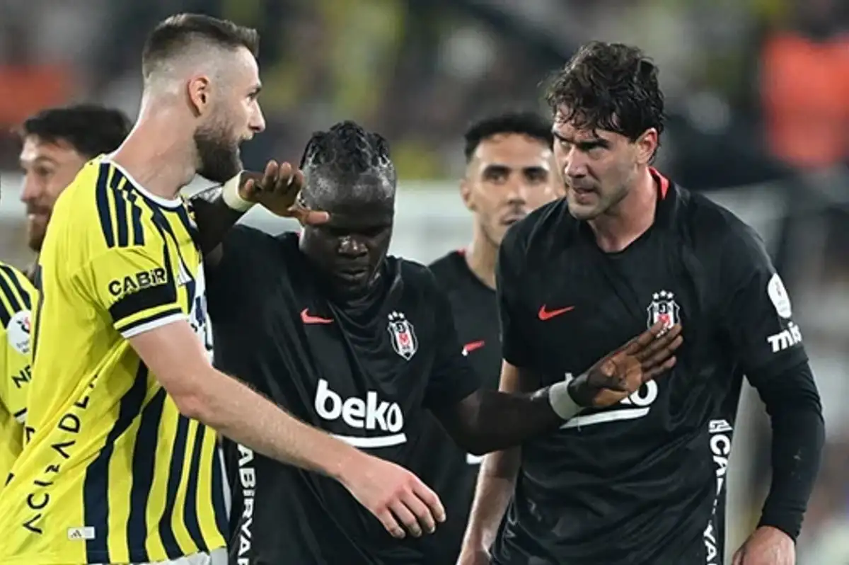 Fenerbahçe-Beşiktaş derbisinde Vlahovic-Skriniar gerginliği