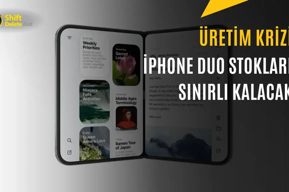 Apple’ın Katlanabilir Telefonu iPhone Duo için Stok Uyarısı