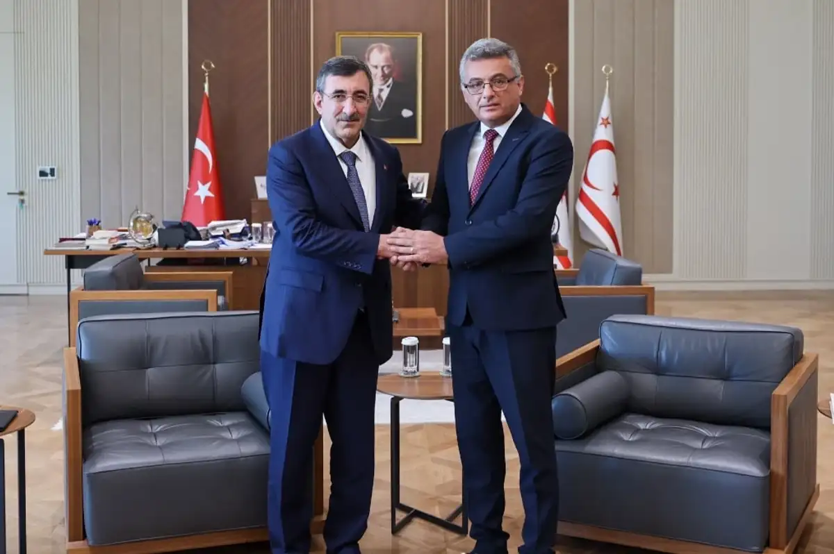 KKTC Cumhurbaşkanı Erhürman, Cevdet Yılmaz'ı Kabul Etti