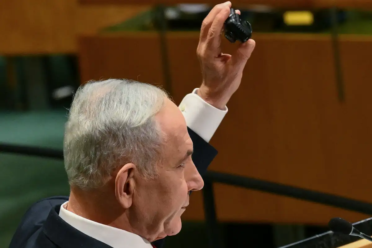 Netanyahu BM'de çağrı cihazıyla Hizbullah'ı uyardı