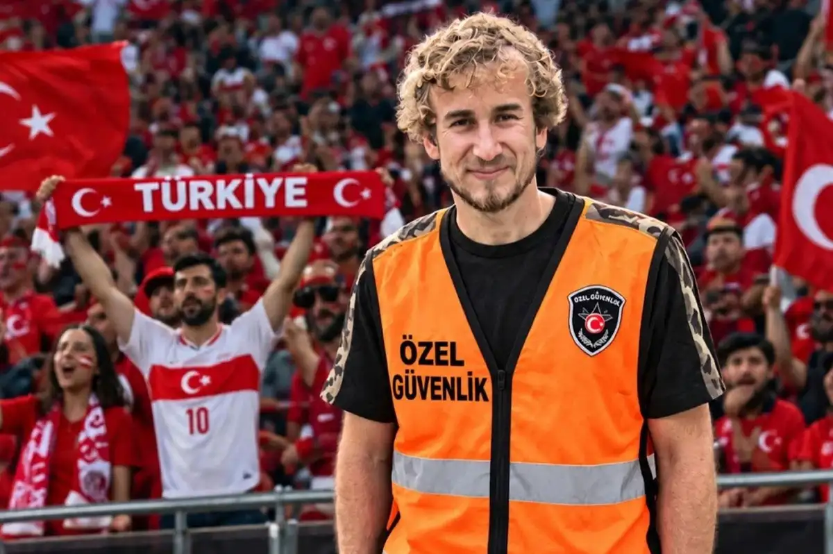 Eski Futbolcu Barış Civelek, Milli Maçta Güvenlik Görevlisi Oldu
