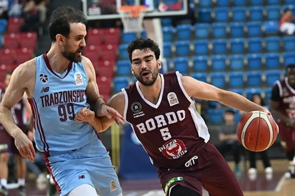 Trabzonspor evinde Bordo Bandırma'yı 83-80 yendi