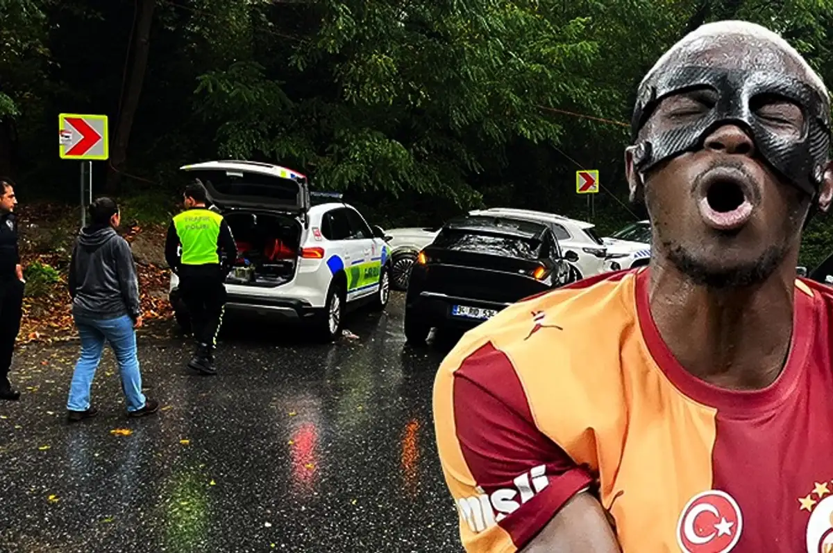 Osimhen'in sevgilisi Eyüpsultan'da trafik kazası geçirdi