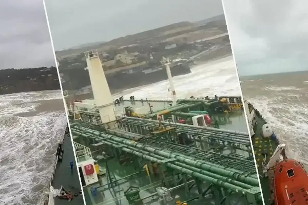 Sarıyer Açıklarında Tanker Karaya Oturdu