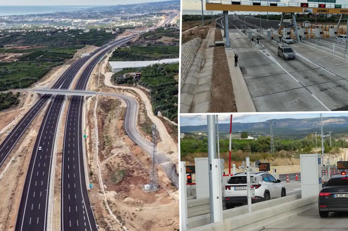 Mersin'de Çeşmeli-Kızkalesi otoyolu kesimi açıldı, süre 18 dakikaya indi