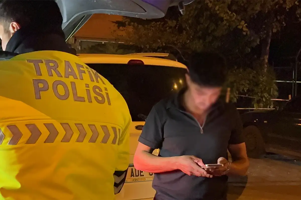 Kayseri'de alkollü sürücü polise araç sürdü ve tehdit etti