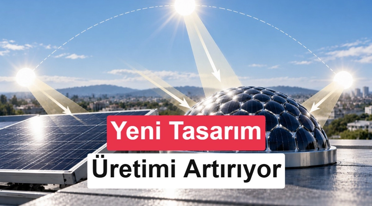 Güneş ışığı hangi açıdan gelirse gelsin elektrik üreten güneş paneli
