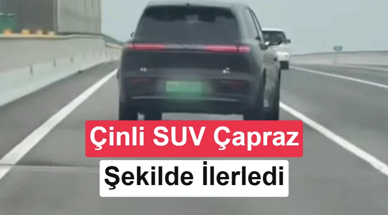 Otoyolda 100 km/s hızla çapraz giden Voyah SUV gündem oldu