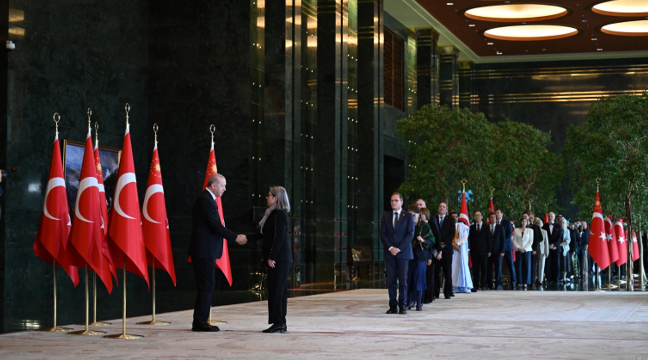 Cumhurbaşkanlığı Külliyesi’nde 29 Ekim Tebrikat Töreni Gerçekleştirildi