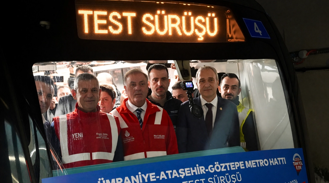 M12 metro hattında test sürüşü yapıldı, aralıkta açılacak