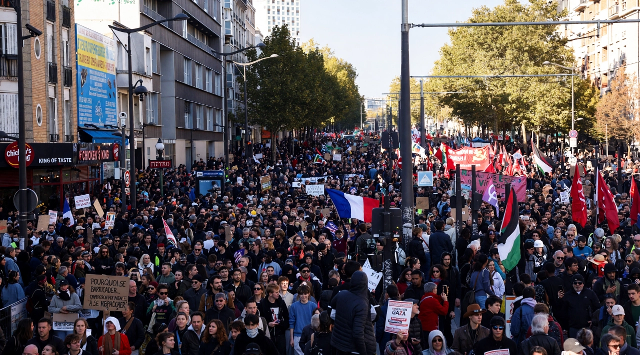 Fransa'da protestoların üçüncü dalgası yoğun polis eşliğinde başladı