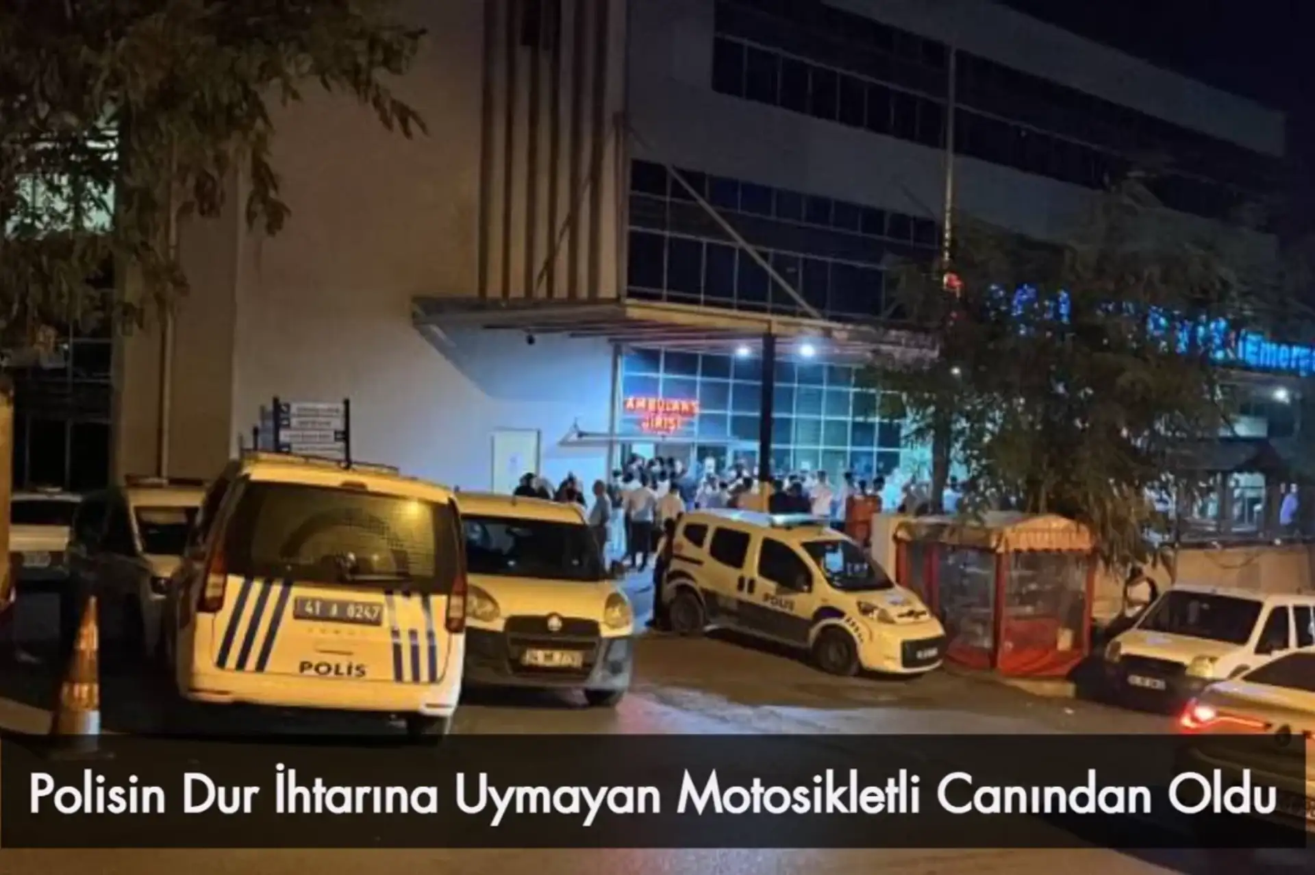 Kocaeli'de Polisin Dur İhtarına Uymayan Motosikletli Canından Oldu