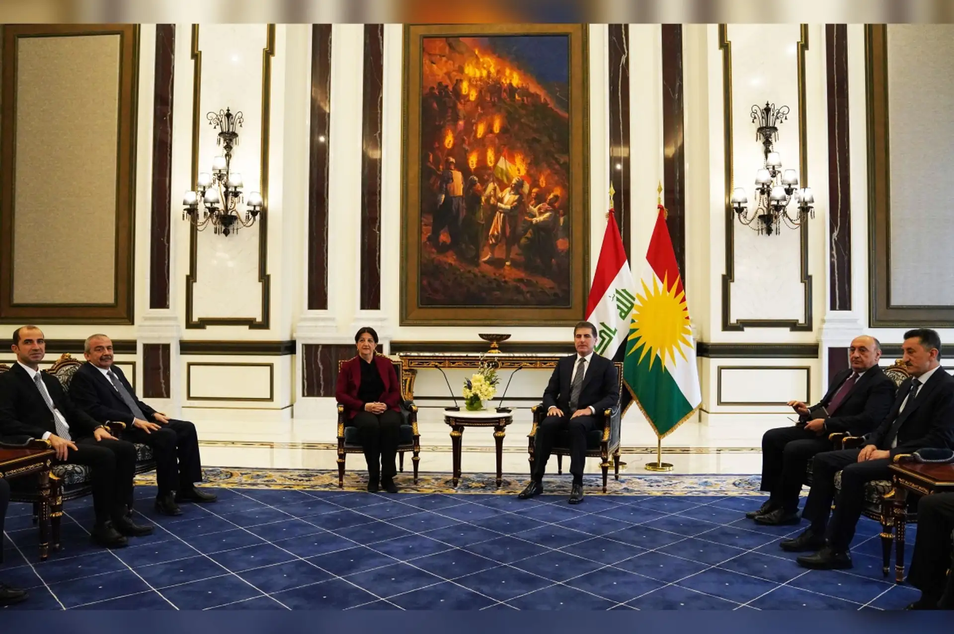 DEM Parti İmralı Heyeti Neçirvan Barzani'yle Görüştü