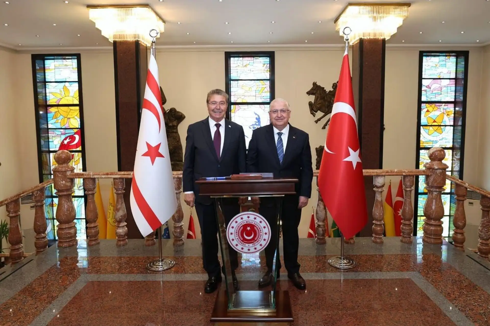 Bakan Güler, KKTC Başbakanı Üstel ile Bir Araya Geldi