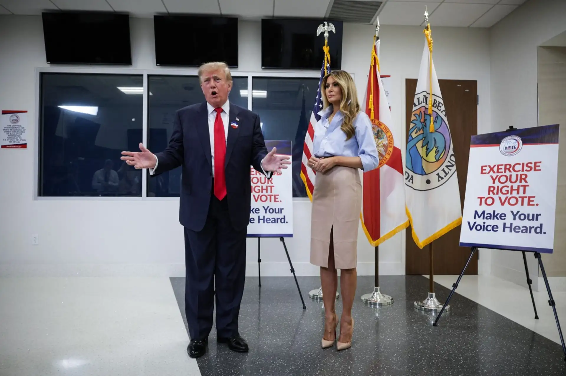 ABD Başkanı Trump erken oyunu Florida'da kullandı