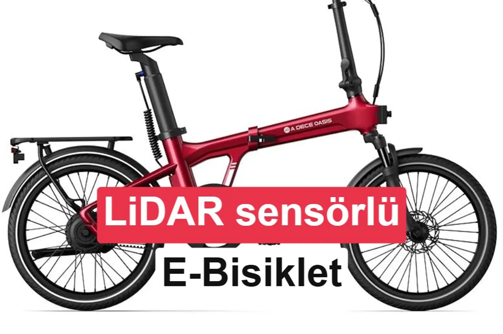 Bu elektrikli katlanır bisiklet LiDAR sensörüyle çevresini tarayabiliyor