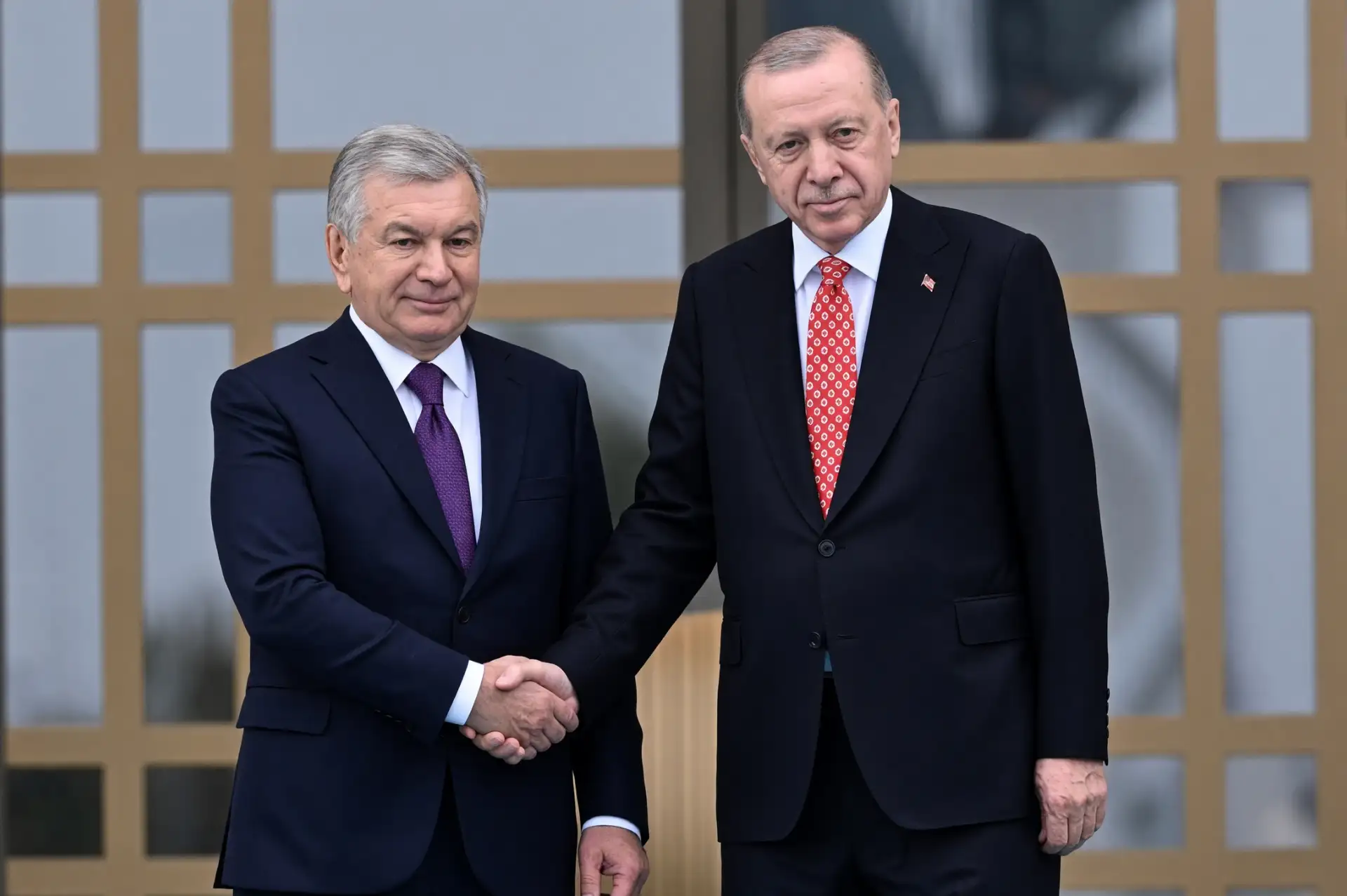 Cumhurbaşkanı Erdoğan, Özbekistan Cumhurbaşkanı Mirziyoyev’i Külliye’de Ağırladı