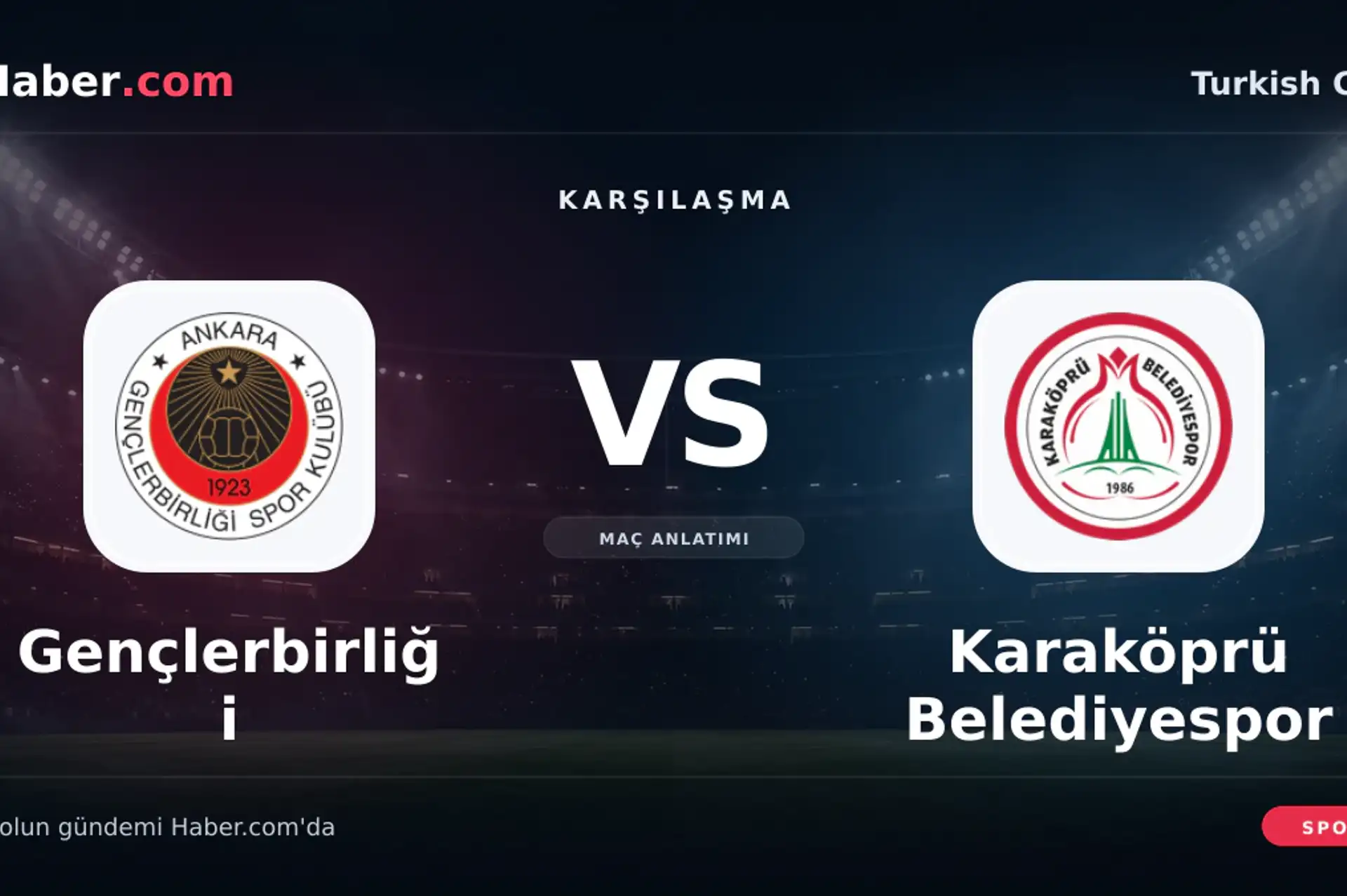 Gençlerbirliği - Karaköprü Belediyespor: maç anlatımı