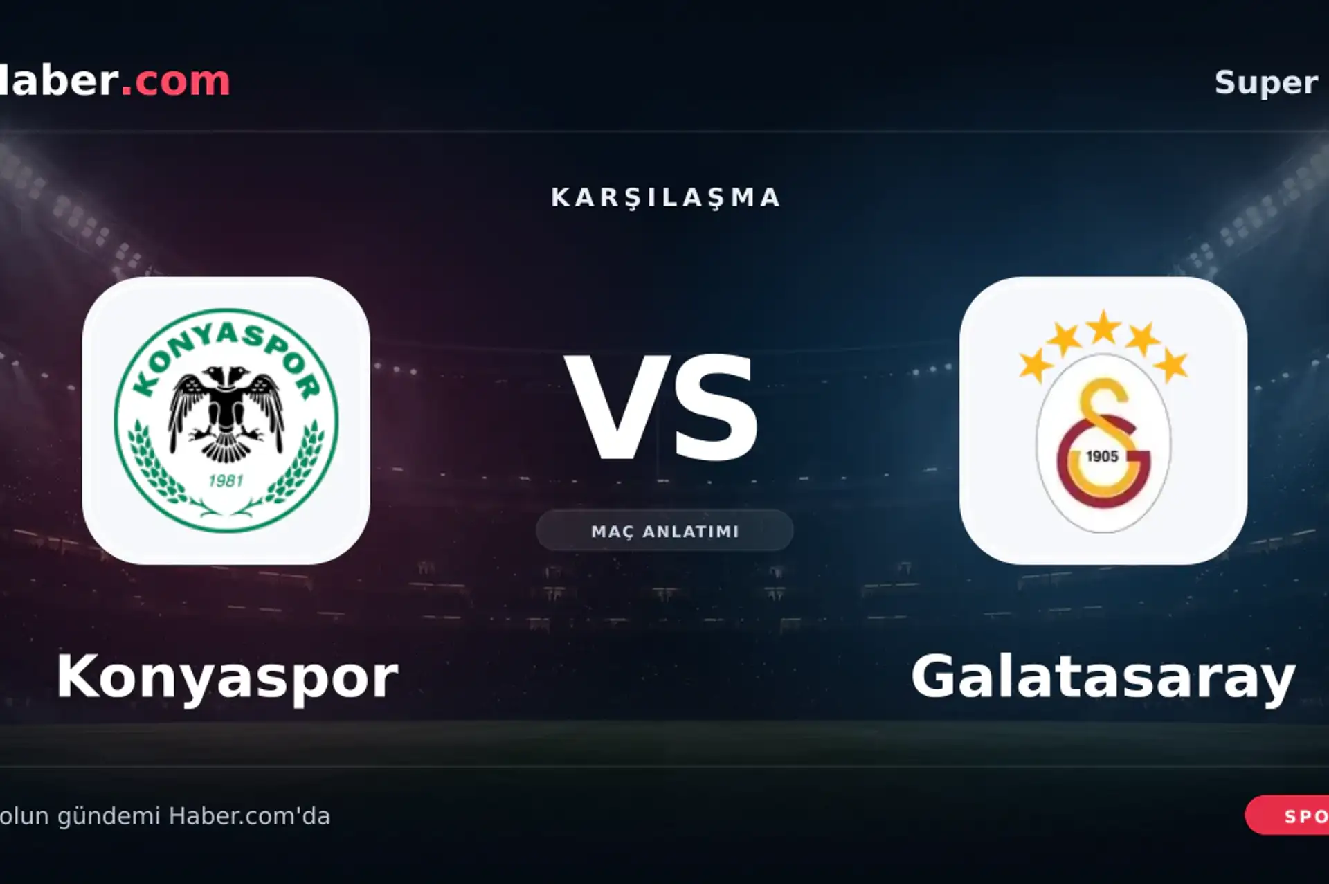Konyaspor - Galatasaray maçı hangi kanalda yayınlanacak