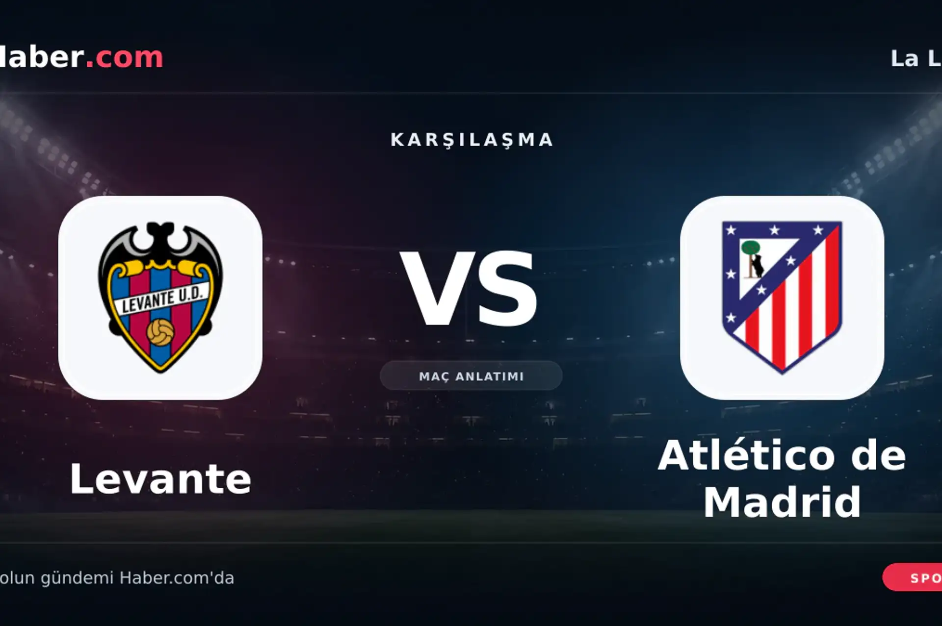 La Liga: Levante - Atlético de Madrid kadro ve maç öncesi