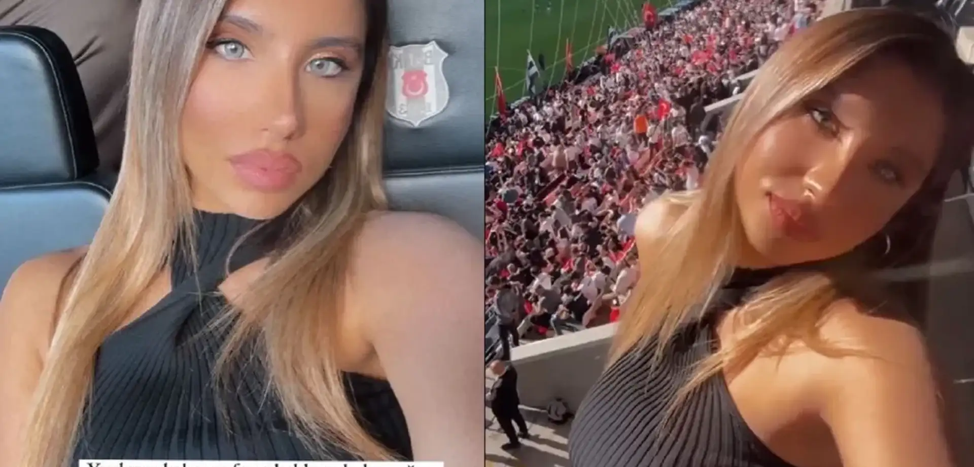 Elif Karaarslan Sosyal Medya Fenomeni Olmuştu! Bu Kez Beşiktaş Maçı Yorumuyla Gündemde