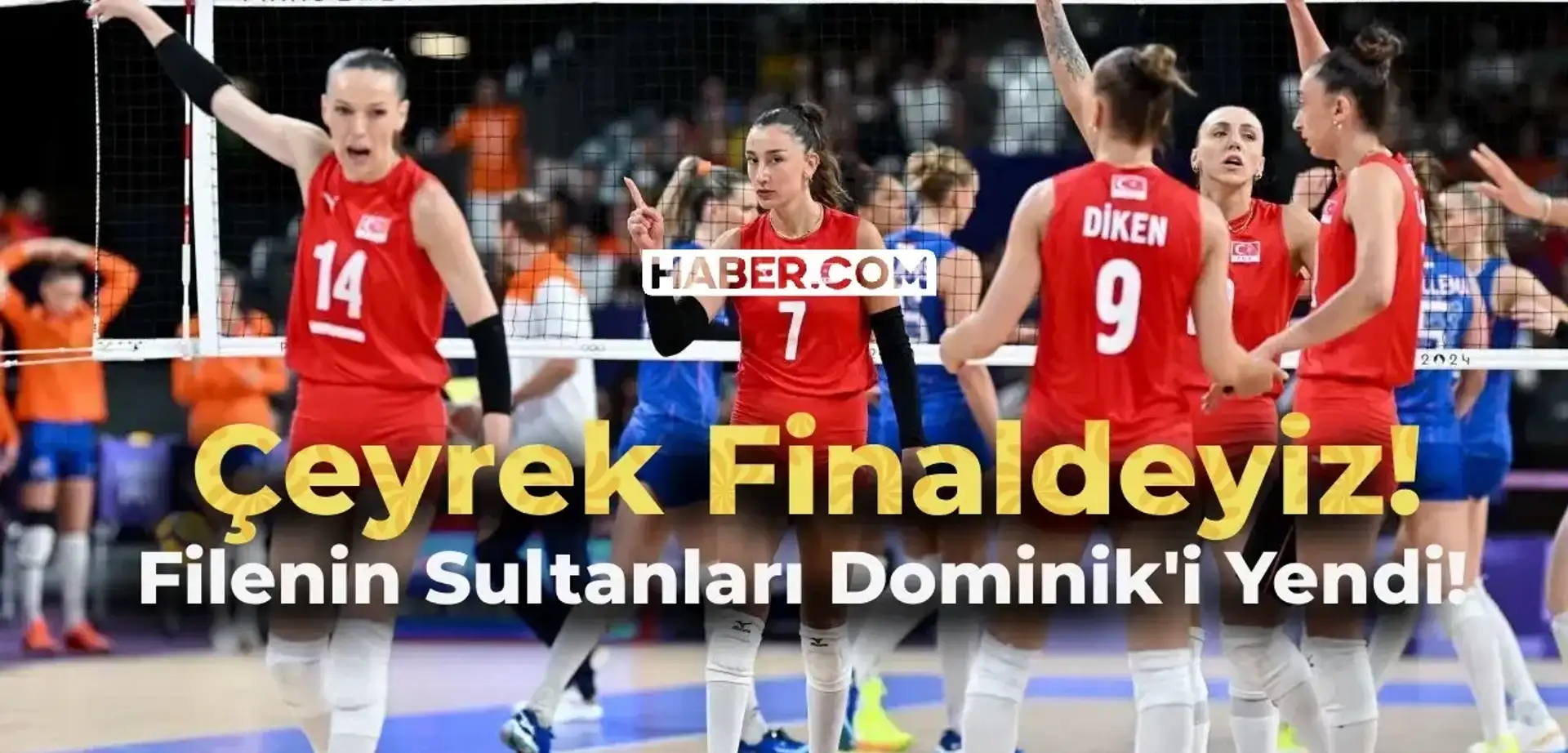 Filenin Sultanları Dominik Cumhuriyeti’ni Yendi! Olimpiyatlarda Çeyrek Finaldeyiz!
